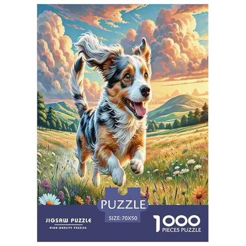 Boston Terrier Puzzles 1000 Teile Schwer Puzzle Spielzeug Pädagogisches Spiel Impossible Herausforderungsspielzeug Für Erwachsene Kinder 70x50cm/1000pcs von UNRXJZLVM