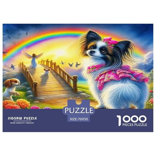 Chihuahua Puzzle 1000 Teile Schwer Puzzle Spielzeug Lernspiel Impossible Herausforderungsspielzeug Für Erwachsene Kinder 70x50cm/1000pcs von UNRXJZLVM