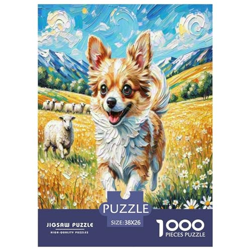 Chihuahua Puzzles 1000 Teile Schwer Puzzle Spielzeug Lernspiel Impossible Herausforderung Spielzeug Für Erwachsene Und Kinder in Bewährter 38x26cm/1000pcs Chihuahua Puzzles 1000 Teile Schwer Puzzle Spielzeug Lernspiel Impossible Herausforderung Spielzeug Für Erwachsene Und Kinder in Bewährter 38x26cm/1000pcs von UNRXJZLVM