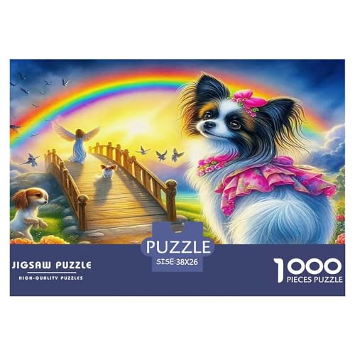 Chihuahua Puzzles 1000 Teile Schwer Puzzle Spielzeug Lernspiel Impossible Herausforderungsspielzeug Für Erwachsene Und Kinder in Bewährter 38x26cm/1000pcs von UNRXJZLVM