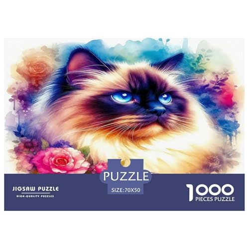 Cute Katze Puzzles 1000-teilige Schwer Puzzle Spielzeug Lernspiel Impossible Herausforderungsspielzeug Für Erwachsene Und Kinder in Bewährter 70x50cm/1000pcs Cute Katze Puzzles 1000-teilige Schwer Puzzle Spielzeug Lernspiel Impossible Herausforderungsspielzeug Für Erwachsene Und Kinder in Bewährter 70x50cm/1000pcs von UNRXJZLVM