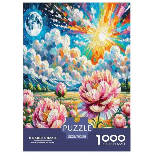 Dahlia Puzzle 1000-teilige Schwer Puzzle Spielzeug Pädagogisches Spiel Impossible Herausforderung Spielzeug Für Erwachsene Kinder 70x50cm/1000pcs von UNRXJZLVM