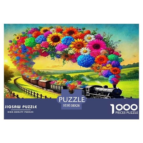 Dampfzug Puzzle 1000 Teile Schwer Puzzle Spielzeug Lernspiel Impossible Herausforderungsspielzeug Für Erwachsene Und Kinder Ab 12 Jahren 38x26cm/1000pcs Dampfzug Puzzle 1000 Teile Schwer Puzzle Spielzeug Lernspiel Impossible Herausforderungsspielzeug Für Erwachsene Und Kinder Ab 12 Jahren 38x26cm/1000pcs von UNRXJZLVM