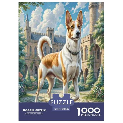 Deerhound Puzzle 1000-teilige Schwer Puzzle Spielzeug Lernspiel Impossible Herausforderung Spielzeug Für Erwachsene Und Kinder in Bewährter 38x26cm/1000pcs von UNRXJZLVM