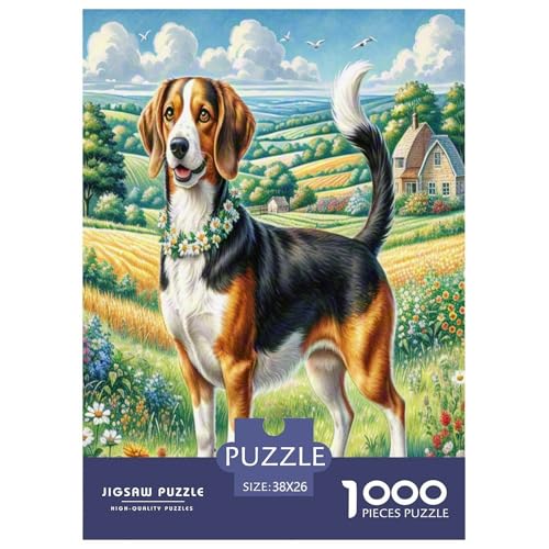 Deerhound Puzzle 1000-teilige Schwer Puzzle Spielzeug Pädagogisches Spiel Impossible Herausforderung Spielzeug Für Erwachsene Kinder 38x26cm/1000pcs von UNRXJZLVM