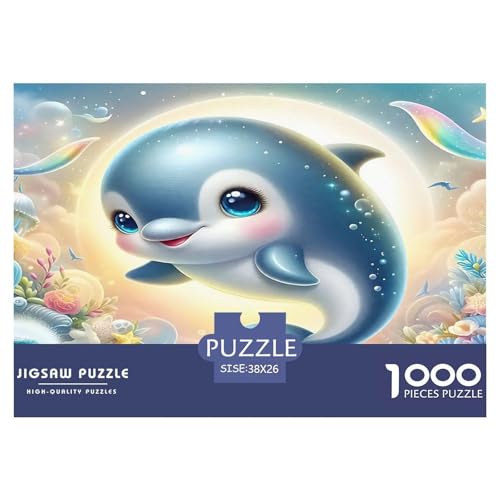 Delphin Puzzle 1000 Teile Schwer Puzzle Spielzeug Lernspiel Impossible Herausforderung Spielzeug Für Erwachsene Kinder 38x26cm/1000pcs Delphin Puzzle 1000 Teile Schwer Puzzle Spielzeug Lernspiel Impossible Herausforderung Spielzeug Für Erwachsene Kinder 38x26cm/1000pcs von UNRXJZLVM