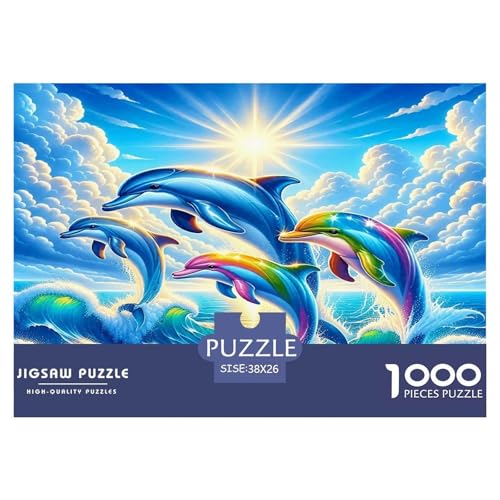 Delphin Puzzle 1000 Teile Schwer Puzzle Spielzeug Lernspiel Impossible Herausforderung Spielzeug Für Erwachsene Kinder 38x26cm/1000pcs Delphin Puzzle 1000 Teile Schwer Puzzle Spielzeug Lernspiel Impossible Herausforderung Spielzeug Für Erwachsene Kinder 38x26cm/1000pcs von UNRXJZLVM