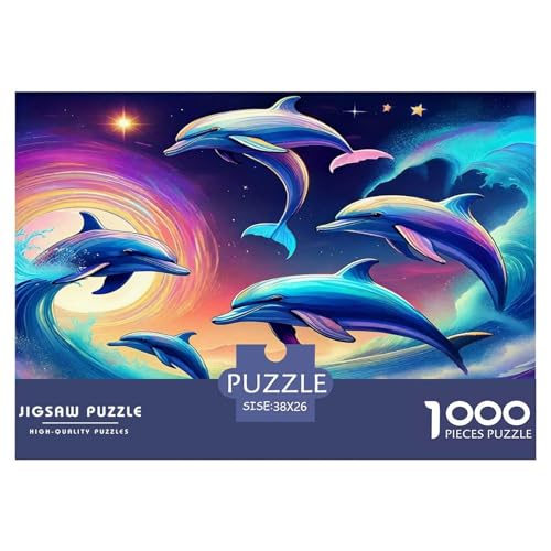 Delphin Puzzle 1000 Teile Schwer Puzzle Spielzeug Lernspiel Impossible Herausforderung Spielzeug Für Erwachsene Und Kinder Ab 14 Jahren 38x26cm/1000pcs Delphin Puzzle 1000 Teile Schwer Puzzle Spielzeug Lernspiel Impossible Herausforderung Spielzeug Für Erwachsene Und Kinder Ab 14 Jahren 38x26cm/1000pcs von UNRXJZLVM