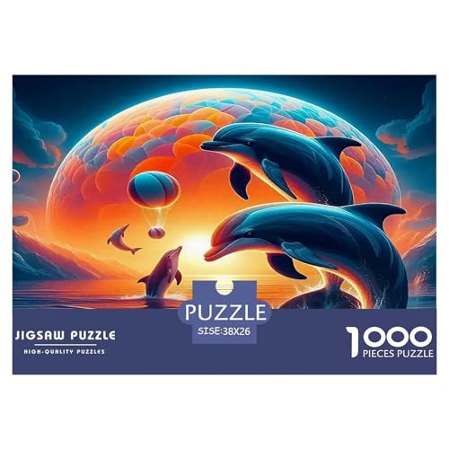 Delphin Puzzle 1000 Teile Schwer Puzzle Spielzeug Lernspiel Impossible Herausforderungsspielzeug Für Erwachsene Und Kinder Ab 14 Jahren 38x26cm/1000pcs Delphin Puzzle 1000 Teile Schwer Puzzle Spielzeug Lernspiel Impossible Herausforderungsspielzeug Für Erwachsene Und Kinder Ab 14 Jahren 38x26cm/1000pcs von UNRXJZLVM