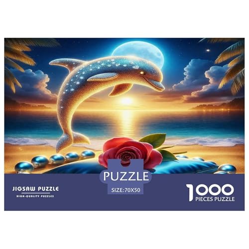 Delphin Puzzle 1000 Teile Schwer Puzzle Spielzeug Lernspiel Impossible Herausforderungsspielzeug Für Erwachsene Und Kinder Ab 14 Jahren 70x50cm/1000pcs Delphin Puzzle 1000 Teile Schwer Puzzle Spielzeug Lernspiel Impossible Herausforderungsspielzeug Für Erwachsene Und Kinder Ab 14 Jahren 70x50cm/1000pcs von UNRXJZLVM