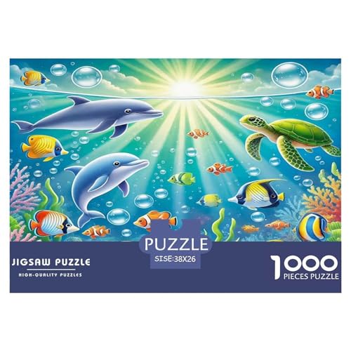 Delphin Puzzle 1000 Teile Schwer Puzzle Spielzeug Pädagogisches Spiel Impossible Herausforderungsspielzeug Für Erwachsene Kinder 38x26cm/1000pcs Delphin Puzzle 1000 Teile Schwer Puzzle Spielzeug Pädagogisches Spiel Impossible Herausforderungsspielzeug Für Erwachsene Kinder 38x26cm/1000pcs von UNRXJZLVM