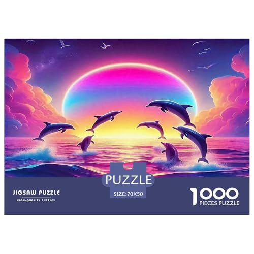 Delphin Puzzle 1000 Teile Schwer Puzzle Spielzeug Pädagogisches Spiel Impossible Herausforderungsspielzeug Für Erwachsene Kinder 70x50cm/1000pcs Delphin Puzzle 1000 Teile Schwer Puzzle Spielzeug Pädagogisches Spiel Impossible Herausforderungsspielzeug Für Erwachsene Kinder 70x50cm/1000pcs von UNRXJZLVM