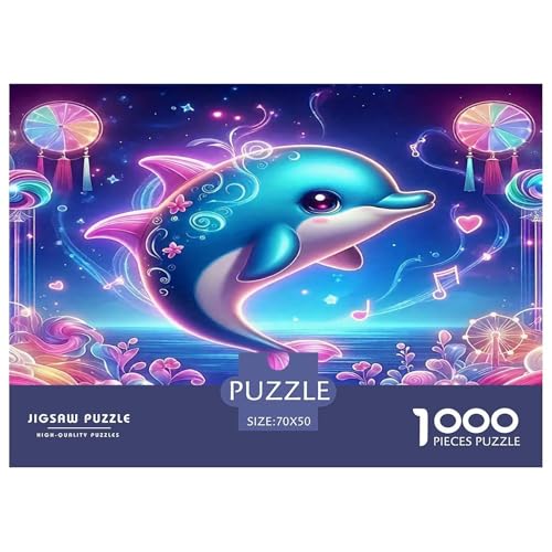 Delphin Puzzle 1000-teilige Schwer Puzzle Spielzeug Lernspiel Impossible Herausforderung Spielzeug Für Erwachsene Und Kinder in Bewährter 70x50cm/1000pcs Delphin Puzzle 1000-teilige Schwer Puzzle Spielzeug Lernspiel Impossible Herausforderung Spielzeug Für Erwachsene Und Kinder in Bewährter 70x50cm/1000pcs von UNRXJZLVM