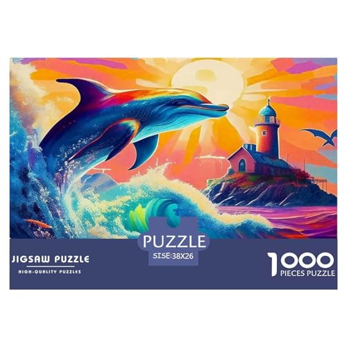 Delphin Puzzle 1000-teilige Schwer Puzzle Spielzeug Lernspiel Impossible Herausforderungsspielzeug Für Erwachsene Und Kinder Ab 12 Jahren 38x26cm/1000pcs Delphin Puzzle 1000-teilige Schwer Puzzle Spielzeug Lernspiel Impossible Herausforderungsspielzeug Für Erwachsene Und Kinder Ab 12 Jahren 38x26cm/1000pcs von UNRXJZLVM