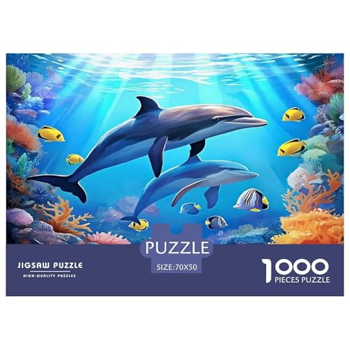 Delphin Puzzle 1000-teilige Schwer Puzzle Spielzeug Lernspiel Impossible Herausforderungsspielzeug Für Erwachsene Und Kinder Ab 14 Jahren 70x50cm/1000pcs Delphin Puzzle 1000-teilige Schwer Puzzle Spielzeug Lernspiel Impossible Herausforderungsspielzeug Für Erwachsene Und Kinder Ab 14 Jahren 70x50cm/1000pcs von UNRXJZLVM