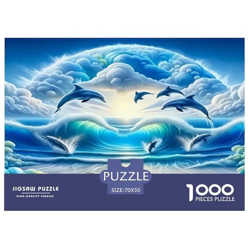 Delphin Puzzles 1000 Teile Schwer Puzzle Spielzeug Lernspiel Impossible Herausforderung Spielzeug Für Erwachsene Kinder 70x50cm/1000pcs Delphin Puzzles 1000 Teile Schwer Puzzle Spielzeug Lernspiel Impossible Herausforderung Spielzeug Für Erwachsene Kinder 70x50cm/1000pcs von UNRXJZLVM