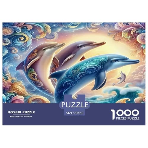 Delphin Puzzles 1000 Teile Schwer Puzzle Spielzeug Lernspiel Impossible Herausforderungsspielzeug Für Erwachsene Und Kinder Ab 12 Jahren 70x50cm/1000pcs Delphin Puzzles 1000 Teile Schwer Puzzle Spielzeug Lernspiel Impossible Herausforderungsspielzeug Für Erwachsene Und Kinder Ab 12 Jahren 70x50cm/1000pcs von UNRXJZLVM