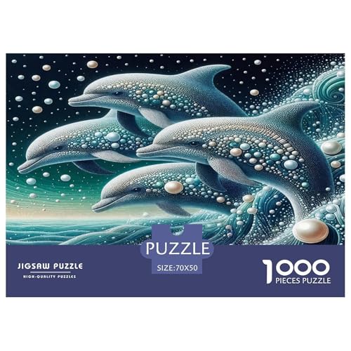 Delphin Puzzles 1000 Teile Schwer Puzzle Spielzeug Lernspiel Impossible Herausforderungsspielzeug Für Erwachsene Und Kinder Ab 12 Jahren 70x50cm/1000pcs Delphin Puzzles 1000 Teile Schwer Puzzle Spielzeug Lernspiel Impossible Herausforderungsspielzeug Für Erwachsene Und Kinder Ab 12 Jahren 70x50cm/1000pcs von UNRXJZLVM