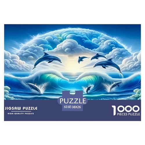 Delphin Puzzles 1000 Teile Schwer Puzzle Spielzeug Lernspiel Impossible Herausforderungsspielzeug Für Erwachsene Und Kinder Ab 14 Jahren 38x26cm/1000pcs Delphin Puzzles 1000 Teile Schwer Puzzle Spielzeug Lernspiel Impossible Herausforderungsspielzeug Für Erwachsene Und Kinder Ab 14 Jahren 38x26cm/1000pcs von UNRXJZLVM