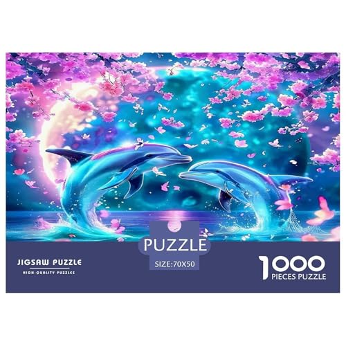 Delphin Puzzles 1000 Teile Schwer Puzzle Spielzeug Lernspiel Impossible Herausforderungsspielzeug Für Erwachsene Und Kinder Ab 14 Jahren 70x50cm/1000pcs Delphin Puzzles 1000 Teile Schwer Puzzle Spielzeug Lernspiel Impossible Herausforderungsspielzeug Für Erwachsene Und Kinder Ab 14 Jahren 70x50cm/1000pcs von UNRXJZLVM