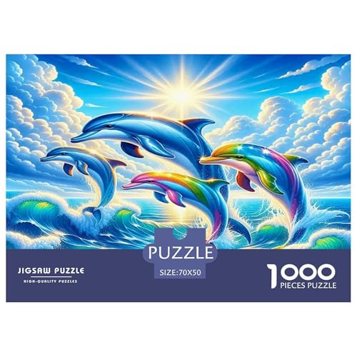 Delphin Puzzles 1000 Teile Schwer Puzzle Spielzeug Lernspiel Impossible Herausforderungsspielzeug Für Erwachsene Und Kinder Ab 14 Jahren 70x50cm/1000pcs Delphin Puzzles 1000 Teile Schwer Puzzle Spielzeug Lernspiel Impossible Herausforderungsspielzeug Für Erwachsene Und Kinder Ab 14 Jahren 70x50cm/1000pcs von UNRXJZLVM