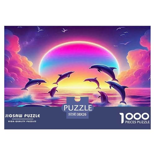 Delphin Puzzles 1000 Teile Schwer Puzzle Spielzeug Pädagogisches Spiel Impossible Herausforderungsspielzeug Für Erwachsene Kinder 38x26cm/1000pcs Delphin Puzzles 1000 Teile Schwer Puzzle Spielzeug Pädagogisches Spiel Impossible Herausforderungsspielzeug Für Erwachsene Kinder 38x26cm/1000pcs von UNRXJZLVM