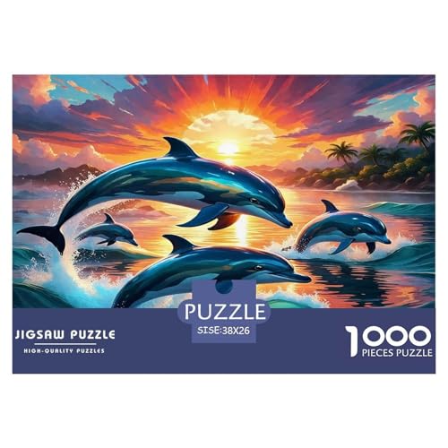 Delphin Puzzles 1000 Teile Schwer Puzzle Spielzeug Pädagogisches Spiel Impossible Herausforderungsspielzeug Für Erwachsene Kinder 38x26cm/1000pcs Delphin Puzzles 1000 Teile Schwer Puzzle Spielzeug Pädagogisches Spiel Impossible Herausforderungsspielzeug Für Erwachsene Kinder 38x26cm/1000pcs von UNRXJZLVM