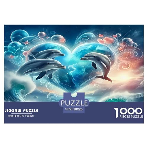 Delphin Puzzles 1000-teilige Schwer Puzzle Spielzeug Lernspiel Impossible Herausforderungsspielzeug Für Erwachsene Und Kinder in Bewährter 38x26cm/1000pcs Delphin Puzzles 1000-teilige Schwer Puzzle Spielzeug Lernspiel Impossible Herausforderungsspielzeug Für Erwachsene Und Kinder in Bewährter 38x26cm/1000pcs von UNRXJZLVM