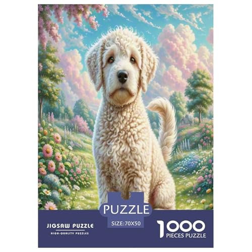 Der Bedlington Terrier Puzzle 1000-teilige Schwer Puzzle Spielzeug Pädagogisches Spiel Impossible Herausforderungsspielzeug Für Erwachsene Kinder 70x50cm/1000pcs von UNRXJZLVM