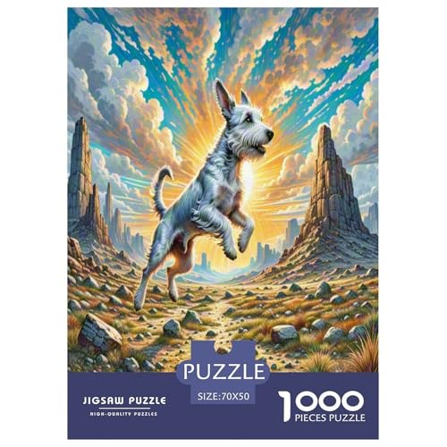 Der Cairn Terrier Puzzles 1000 Teile Schwer Puzzle Spielzeug Lernspiel Impossible Herausforderung Spielzeug Für Erwachsene Und Kinder Ab 14 Jahren 70x50cm/1000pcs von UNRXJZLVM