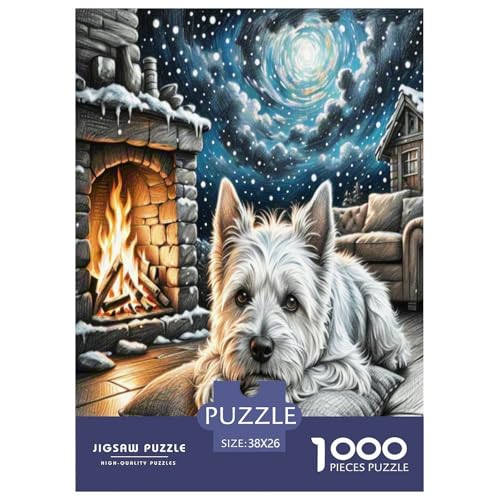 Der Dichtungyham Terrier Puzzle 1000 Teile Schwer Puzzle Spielzeug Lernspiel Impossible Herausforderungsspielzeug Für Erwachsene Kinder 38x26cm/1000pcs von UNRXJZLVM