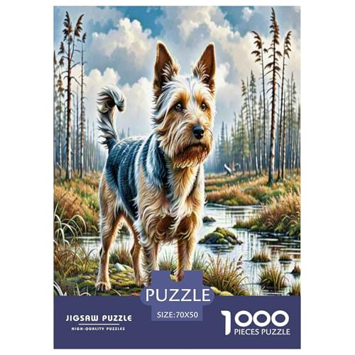 Der Dichtungyham Terrier Puzzles 1000 Teile Schwer Puzzle Spielzeug Lernspiel Impossible Herausforderungsspielzeug Für Erwachsene Kinder 70x50cm/1000pcs von UNRXJZLVM