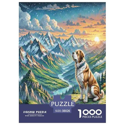 Der Saint Bernard Puzzles 1000-teilige Schwer Puzzle Spielzeug Lernspiel Impossible Herausforderungsspielzeug Für Erwachsene Kinder 38x26cm/1000pcs Der Saint Bernard Puzzles 1000-teilige Schwer Puzzle Spielzeug Lernspiel Impossible Herausforderungsspielzeug Für Erwachsene Kinder 38x26cm/1000pcs von UNRXJZLVM