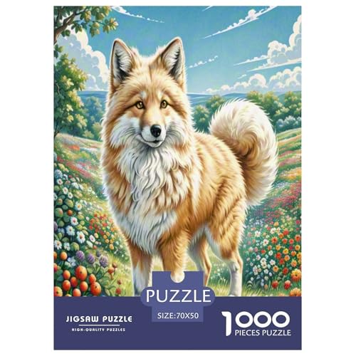Deutscher Spitz Puzzle 1000 Teile Schwer Puzzle Spielzeug Lernspiel Impossible Herausforderungsspielzeug Für Erwachsene Und Kinder in Bewährter 70x50cm/1000pcs von UNRXJZLVM