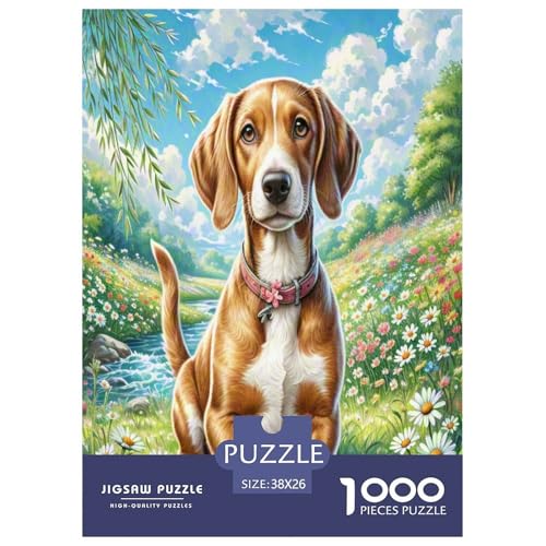 Deutscher kurzhaariger Zeiger Puzzle 1000-teilige Schwer Puzzle Spielzeug Pädagogisches Spiel Impossible Herausforderungsspielzeug Für Erwachsene Und Kinder Ab 14 Jahren 38x26cm/1000pcs von UNRXJZLVM