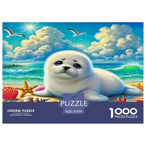 Dichtung Puzzle 1000 Teile Schwer Puzzle Spielzeug Lernspiel Impossible Herausforderungsspielzeug Für Erwachsene Kinder 70x50cm/1000pcs von UNRXJZLVM
