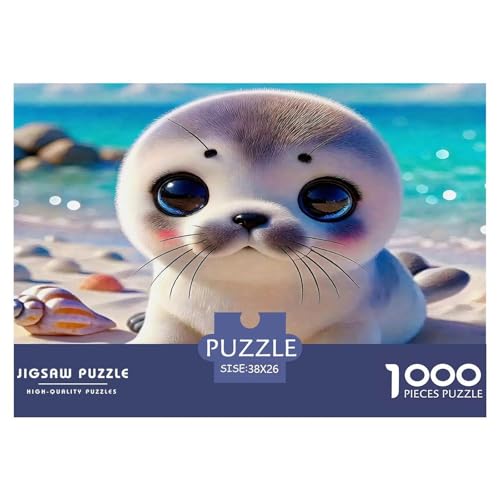 Dichtung Puzzle 1000-teilige Schwer Puzzle Spielzeug Pädagogisches Spiel Impossible Herausforderung Spielzeug Für Erwachsene Kinder 38x26cm/1000pcs von UNRXJZLVM