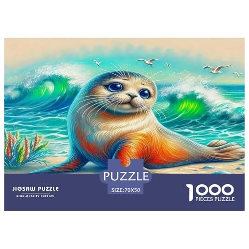 Dichtung Puzzles 1000 Teile Schwer Puzzle Spielzeug Pädagogisches Spiel Impossible Herausforderungsspielzeug Für Erwachsene Kinder 70x50cm/1000pcs von UNRXJZLVM