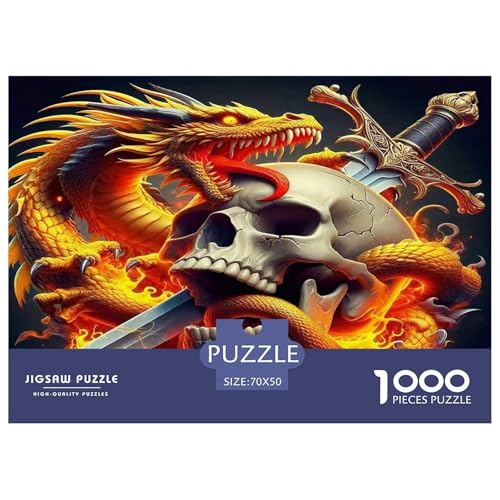 Drachen Puzzles 1000 Teile Schwer Puzzle Spielzeug Lernspiel Impossible Herausforderungsspielzeug Für Erwachsene Und Kinder Ab 12 Jahren 70x50cm/1000pcs Drachen Puzzles 1000 Teile Schwer Puzzle Spielzeug Lernspiel Impossible Herausforderungsspielzeug Für Erwachsene Und Kinder Ab 12 Jahren 70x50cm/1000pcs von UNRXJZLVM