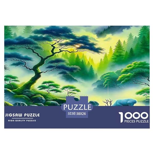 Dschungel Puzzle 1000 Teile Schwer Puzzle Spielzeug Pädagogisches Spiel Impossible Herausforderung Spielzeug Für Erwachsene Kinder 38x26cm/1000pcs von UNRXJZLVM