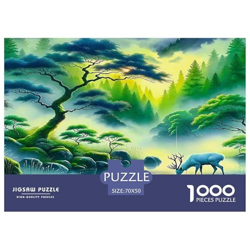 Dschungel Puzzle 1000-teilige Schwer Puzzle Spielzeug Pädagogisches Spiel Impossible Herausforderungsspielzeug Für Erwachsene Kinder 70x50cm/1000pcs von UNRXJZLVM