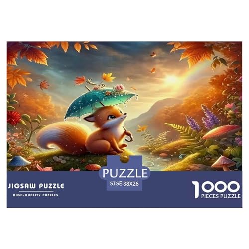 Eichhörnchen Puzzle 1000 Teile Schwer Puzzle Spielzeug Lernspiel Impossible Herausforderung Spielzeug Für Erwachsene Kinder 38x26cm/1000pcs von UNRXJZLVM