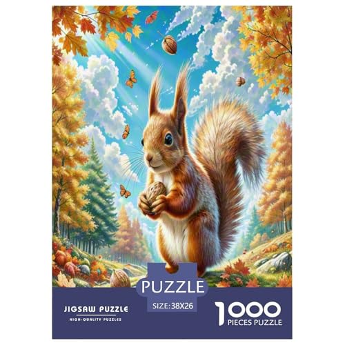 Eichhörnchen Puzzle 1000 Teile Schwer Puzzle Spielzeug Pädagogisches Spiel Impossible Herausforderungsspielzeug Für Erwachsene Und Kinder Ab 14 Jahren 38x26cm/1000pcs Eichhörnchen Puzzle 1000 Teile Schwer Puzzle Spielzeug Pädagogisches Spiel Impossible Herausforderungsspielzeug Für Erwachsene Und Kinder Ab 14 Jahren 38x26cm/1000pcs von UNRXJZLVM