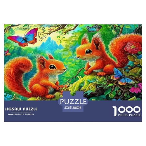 Eichhörnchen Puzzle 1000-teilige Schwer Puzzle Spielzeug Pädagogisches Spiel Impossible Herausforderungsspielzeug Für Erwachsene Kinder 38x26cm/1000pcs Eichhörnchen Puzzle 1000-teilige Schwer Puzzle Spielzeug Pädagogisches Spiel Impossible Herausforderungsspielzeug Für Erwachsene Kinder 38x26cm/1000pcs von UNRXJZLVM