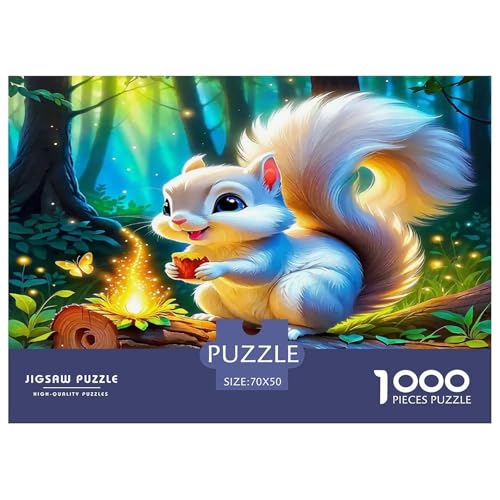 Eichhörnchen Puzzles 1000 Teile Schwer Puzzle Spielzeug Pädagogisches Spiel Impossible Herausforderungsspielzeug Für Erwachsene Und Kinder Ab 14 Jahren 70x50cm/1000pcs von UNRXJZLVM