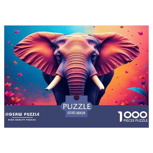 Elefanten Puzzle 1000 Teile Schwer Puzzle Spielzeug Lernspiel Impossible Herausforderungsspielzeug Für Erwachsene Und Kinder Ab 12 Jahren 38x26cm/1000pcs Elefanten Puzzle 1000 Teile Schwer Puzzle Spielzeug Lernspiel Impossible Herausforderungsspielzeug Für Erwachsene Und Kinder Ab 12 Jahren 38x26cm/1000pcs von UNRXJZLVM
