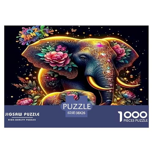 Elefanten Puzzle 1000 Teile Schwer Puzzle Spielzeug Lernspiel Impossible Herausforderungsspielzeug Für Erwachsene Und Kinder Ab 12 Jahren 38x26cm/1000pcs Elefanten Puzzle 1000 Teile Schwer Puzzle Spielzeug Lernspiel Impossible Herausforderungsspielzeug Für Erwachsene Und Kinder Ab 12 Jahren 38x26cm/1000pcs von UNRXJZLVM
