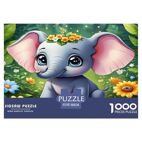 Elefanten Puzzle 1000 Teile Schwer Puzzle Spielzeug Lernspiel Impossible Herausforderungsspielzeug Für Erwachsene Und Kinder Ab 14 Jahren 38x26cm/1000pcs Elefanten Puzzle 1000 Teile Schwer Puzzle Spielzeug Lernspiel Impossible Herausforderungsspielzeug Für Erwachsene Und Kinder Ab 14 Jahren 38x26cm/1000pcs von UNRXJZLVM