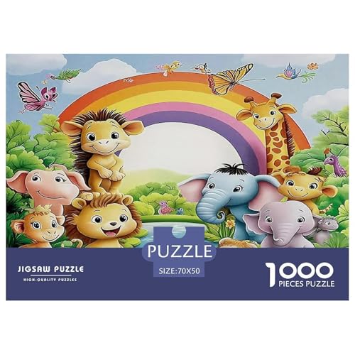 Elefanten Puzzle 1000 Teile Schwer Puzzle Spielzeug Pädagogisches Spiel Impossible Herausforderungsspielzeug Für Erwachsene Und Kinder Ab 12 Jahren 70x50cm/1000pcs von UNRXJZLVM