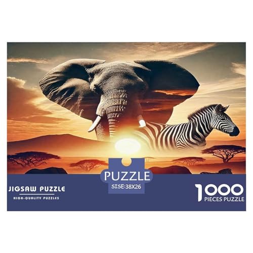 Elefanten Puzzle 1000-teilige Schwer Puzzle Spielzeug Lernspiel Impossible Herausforderungsspielzeug Für Erwachsene Und Kinder Ab 14 Jahren 38x26cm/1000pcs Elefanten Puzzle 1000-teilige Schwer Puzzle Spielzeug Lernspiel Impossible Herausforderungsspielzeug Für Erwachsene Und Kinder Ab 14 Jahren 38x26cm/1000pcs von UNRXJZLVM
